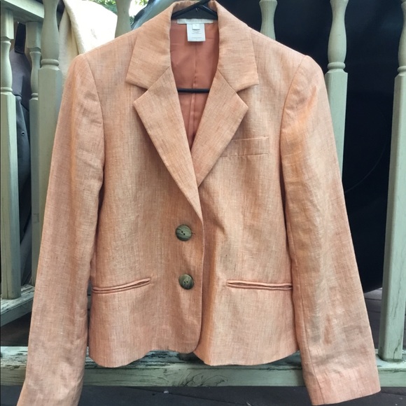 Austin Reed 100% linen blazer with brown buttons - Picture 5 of 6